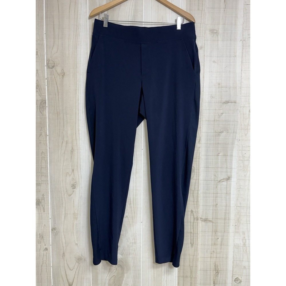 Athleta Navy Brooklyn Mid Rise Ankle Pant 8T#198671 Gorpcore Athleisure